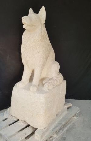 sculpture pierre chien3